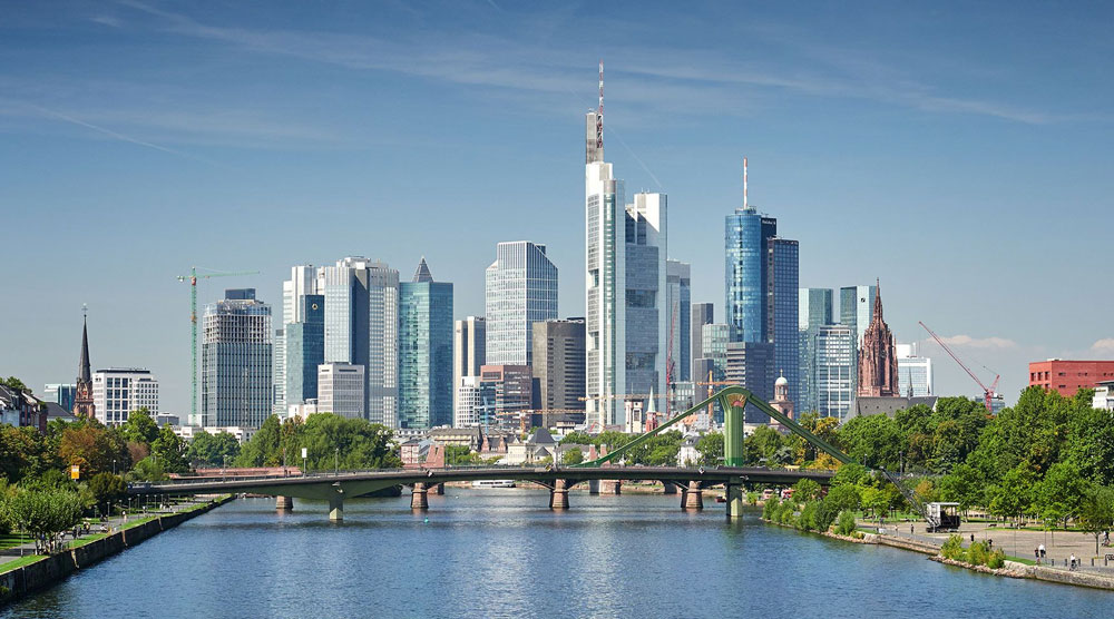 Stadtpanorama von Frankfurt am Main