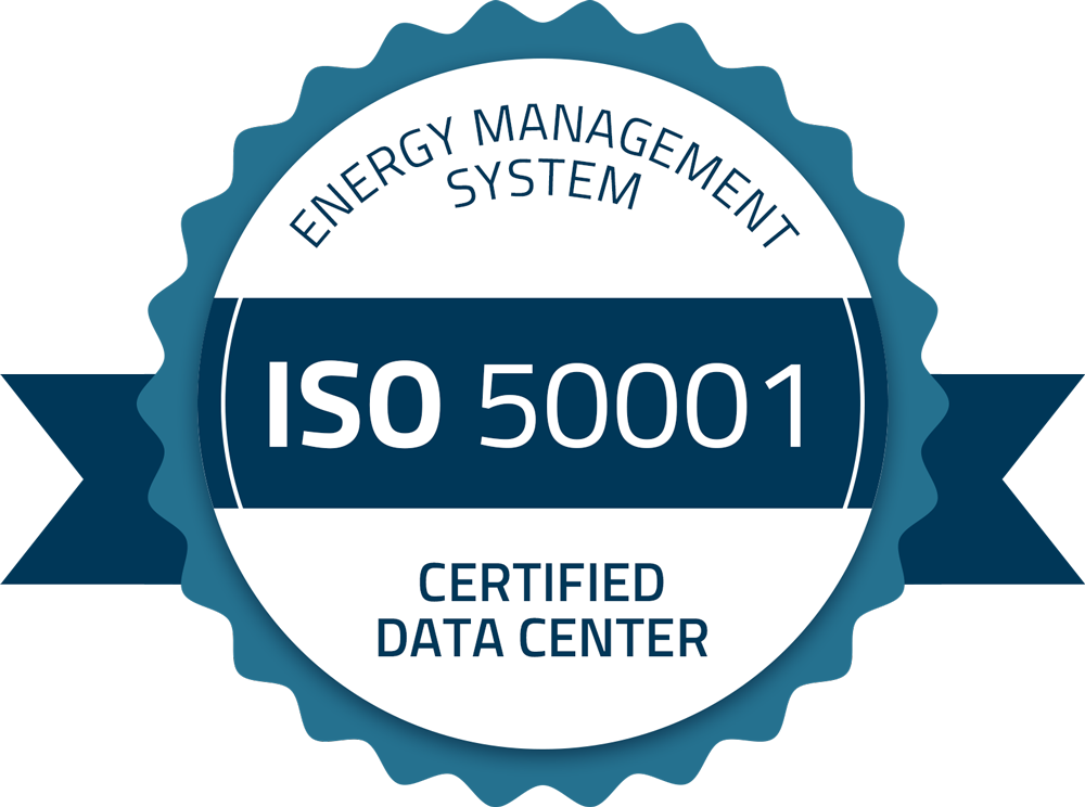 Siegel von ISO 50001 Certified Data Center